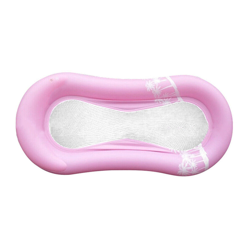 PVC Inflatable Pool Air Mattress Lounger Floating Water Hammock Bed (Pink) Newly