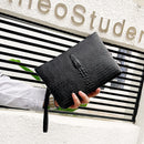 Men Alligator Leather Handbag Business Money Purse Wallet Zipper Clutch Bags