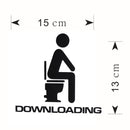 Downloading Toilet Seat Removable Vinyl Bathroom Door Wall Stickers Newly