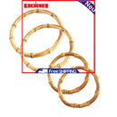 4x Round Bamboo Bags Handle Tote Making Hanger for DIY Handcrafted Purse Handbag