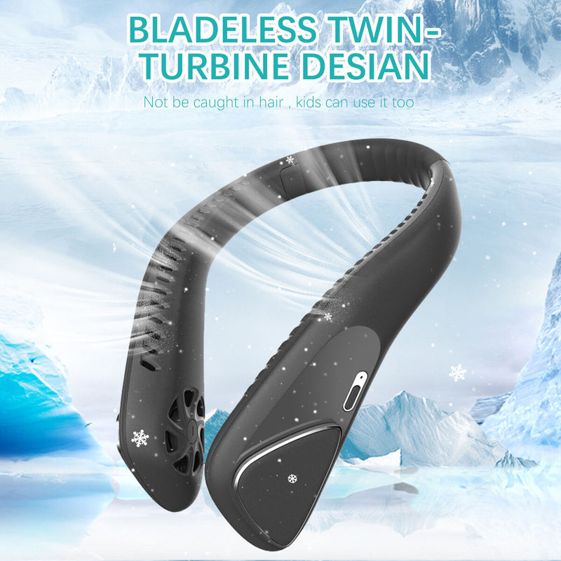 Portable Neck Fan - USB Cooling Fan Suitable for Outdoor Sports Travel Office