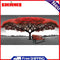 Red Tree Bench Oil Paint By Numbers Kits DIY Handpainted on Canvas Wall Pictures