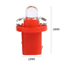 10pcs T5 B8.5D LED Car Light Auto Dashboard Instrument Light Bulbs (Red) Newly