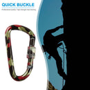 Fast Hang Buckle D-Ring Keychain Clip Safety Lock Climbing Carabiner (A)