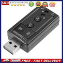 7.1 External USB Sound Card Audio Adapter AUX Headphone Microphone Converter