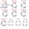 DIY craft Round Hangers hanging organizer clothing size dividers Baby clothes