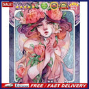 Oil Paint By Numbers Girl Dressed By Flower Coloring Picture L451