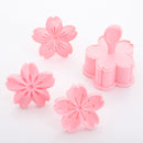 1Set Sakura Cookie Molds 4x Different Cherry Blossom Stamps+1x Stamping Cutters