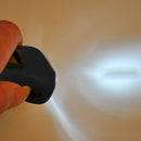 Hand Crank Solar Dynamo Torch Lamp Outdoor Emergency LED Flashlight (Black)