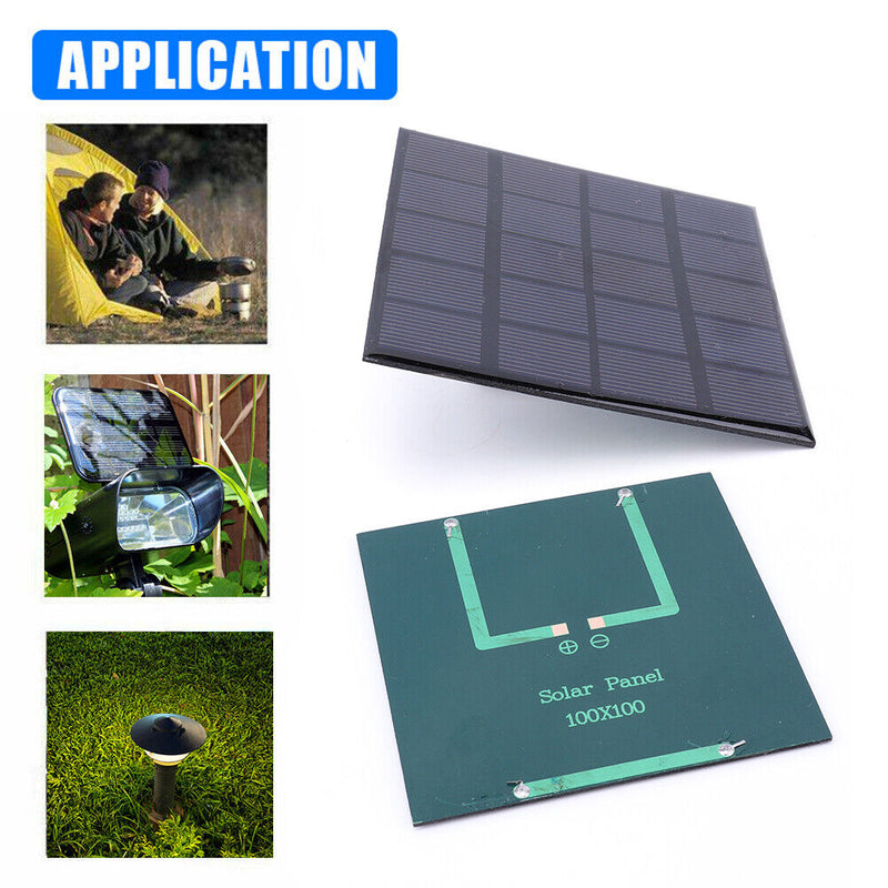 Solar Panel 3W 5V DIY Solar Cell for Moblie Phone Charger Outdoor Battery S