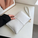 Women Clutch Handbags Envelope Wrist Bags Zipper Long Wallet Solid Color Purse