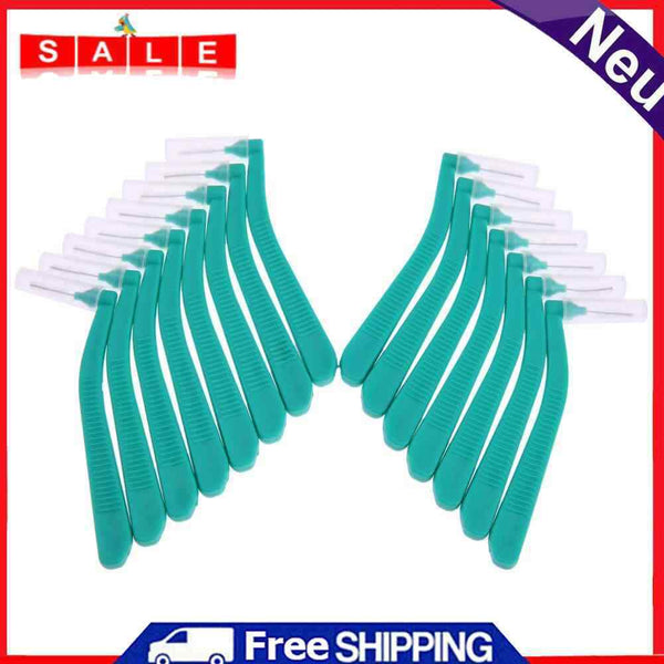 SoeHong 15-Piece L-Shaped Floss Picks, Soft Interdental Brushes, Interdent