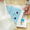 Pencil Case Standing Stationery Bag-Transformer Bag Smile Face Dot Organizer