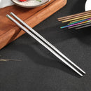 Stainless Steel Chopsticks Portable Non-slip Food Sticks Tableware Chinese Gi