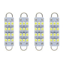 3528 12SMD 44MM Festoon Light Car LED Reading Bulbs Dome Lamp C5W For 4Pcs