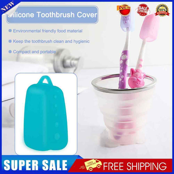 #A 3pcs Tooth Brush Pod Portable Toothbrush Case Food Material Bathroom Accessor