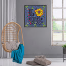 5D DIY Full Drill Round Diamond Painting Love Flower Rhinestones Mosaic Kit