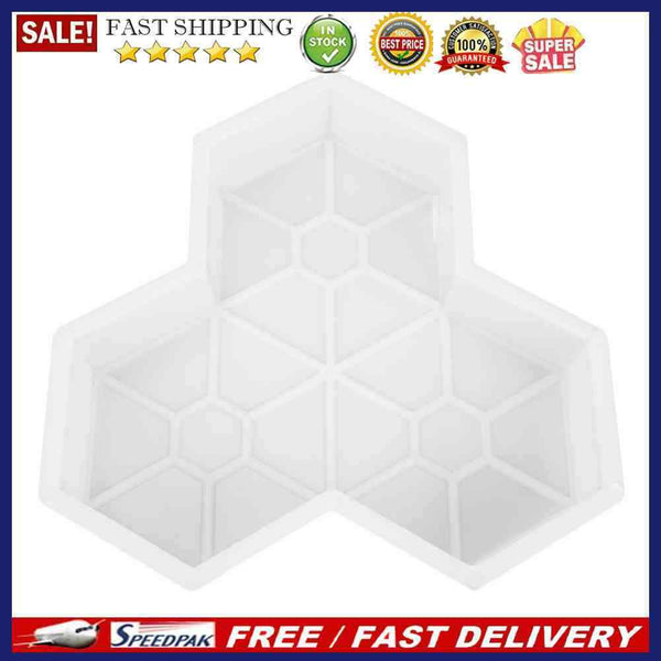 DIY Square Courtyard Pavement Tile Mold Path Paving Brick Garden Concrete Mou