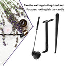 Candle Wick Scissor Set Stainless Steel Snuffer Lamp Trim Hook Cutter (B) Newly