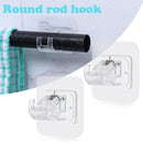 Organizer Holder Storage Rack Curtain Rod Hook Rod Hanging Clip Door Hanger