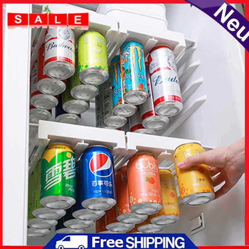 Can Dispenser Double-Row Container Beer Rack Household Supplies for Home Kitchen