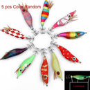 Big Eyes Glow in the Dark Night Fishing Squid Jigs Luminous Shrimp Lure