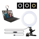 Mode Video Conference Selfie Ring Light Laptop Computer Monitor Lighting Kit