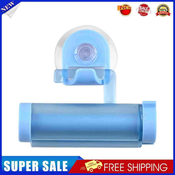 Hanging Rolling Tube Toothpaste Squeezer Facial Cleanser Dispenser (Blue)