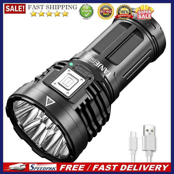 Bright LED Flashlight 500LM Waterproof Multi-function USB Charging Torch Li