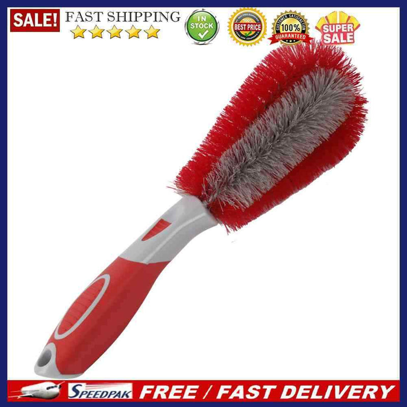 Vehicle Car Wheel Hub Cleaner Brush Tire Rim Scrub Soft Washing Brush Hand Tool