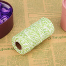 1 Roll 100 Meters 2Ply Cotton Twine DIY Weaving Handmade Craft Rope (Green Newly