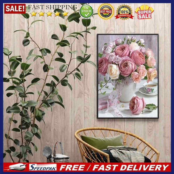 Rose Flower Bouquet Diamond Painting Kits Full Square Drill Wall Art Decor