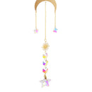 Crystal Star Hexagon Chandelier Pendant Prism Hanging Lamp Ornament Car Penda