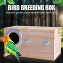 Wood Birdhouse Parakeet Breeding Nest Yard Budgerigar Pet Parrot Birdhouse Ca
