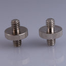 1/4 Male To 1/4 Male Threaded Metal Screw Adapter For Tripod Monopod  Newly