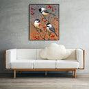Painting By Numbers Kit DIY Birds on Branch Canvas Oil Art Picture Craft