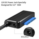 T04 USB 3.0 HDD SSD Adapter Cable 2.5/3.5"" SATA Hard Drive Converter Cord