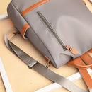 Women Nylon School Bag Ladies Multi-layer Daypack Large Capacity School Bag