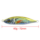 72mm 40g Metal Simulation Fishing Lures Jig Hooks Artificial Hard Bait (A)