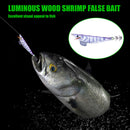 Luminous Wood Shrimp Fishing Lure 12cm 14.3g Artificial Bait (Light Purple)