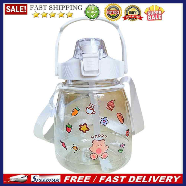 1300ml Water Bottle Summer Big Belly Water Jug Sports Bottle for Female Gir