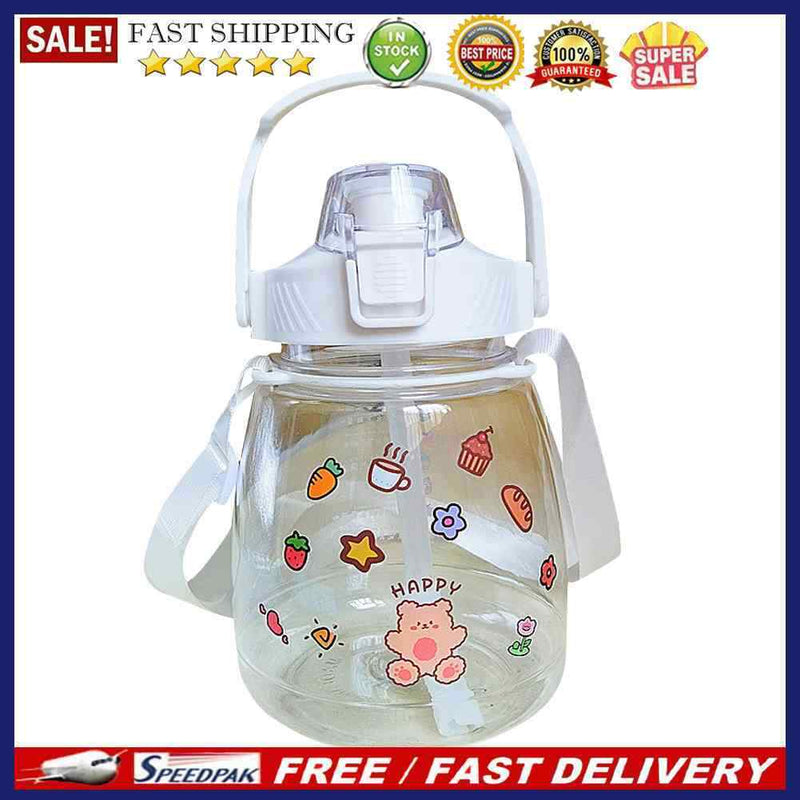 1300ml Water Bottle Summer Big Belly Water Jug Sports Bottle for Female Gir