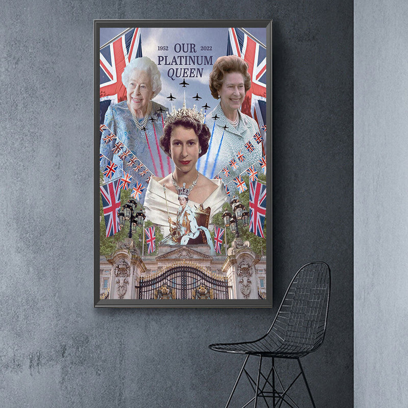 Elizabeth II 5D DIY Diamond Painting Kits Full Round Drill Wall Decor Art Crafts