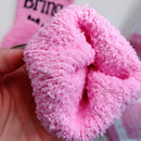 Thicken Women Coral Fleece Socks Calf Socks Absorb Sweat Sleep Socks (Pink)
