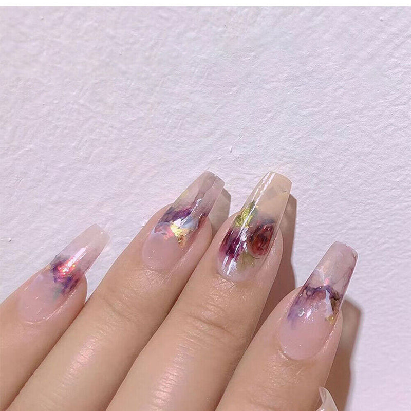 Nail Art Solid Pigment Glitter Powder Nail Paint Abstract Manicure Watercolor