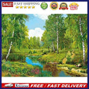 Diamond Painting 5D Full Round Drill Mosaic DIY Forest Scenery Kit Bedroom De
