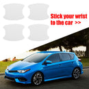 4pcs Carbon Fiber Car Exterior Door Handle Cup Protector Stickers (White) Newly