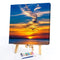 Oil Paint By Numbers Picture DIY Painting Ocean Sunset Painting Kit Artwork