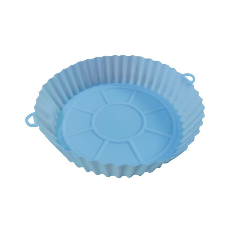 Silicone Air Fryer Pad Safety Baking Accessories for Oven Steamer Cooker (Blue)