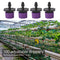 100pcs Adjustable Water Dropper Irrigation Hose Drip Head (Purple)